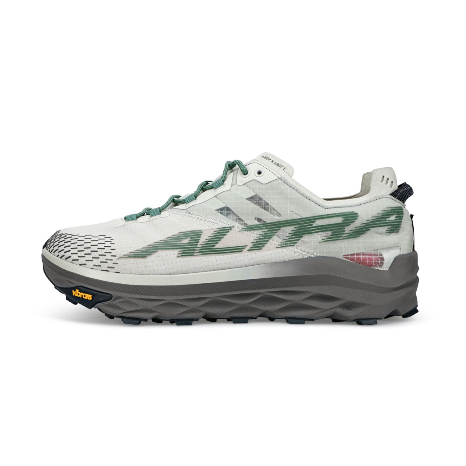 Altra Mont Blanc Men\'s Trail Running Shoes Grey / Green | South Africa-47985369